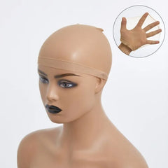 10pcs Stretchy HD Breathable Wig Caps with Non-Slip Elastic Band for Lace Frontal Wigs
