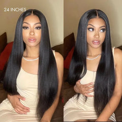 Luvme Hair 180% Density | Silky Straight Glueless 5x5 Closure HD Lace Long Wig | Large & Small Cap Size - US Only