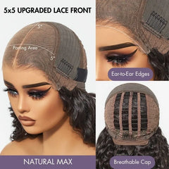 Breathable Cap Loose Body Wave Glueless 5x5 Upgraded Lace Front Mid Part Long Wig - US Only