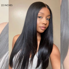 Silky Straight U Part Quick & Easy Affordable 100% Human Hair Wig