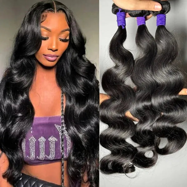 3pcs Body Wave / Water Wave / Deep Wave / Yaki Straight / Silky Straight 100% Virgin Human Hair Bundles