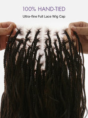 OwnScalp™ HD Full Lace Knotless Boho Curls Braided Bob Pre-Cut Lace Wig Flexi Fit Invisi Drawstring Cap